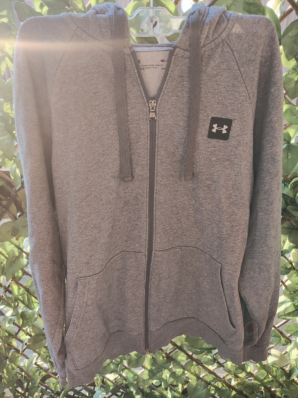 Under Armour Men’s Gray Full-Zip Hoodie Sweatshirt